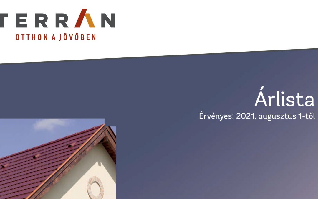 Terrán tetőcserép árlista