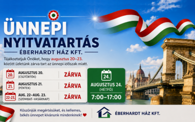 Augusztus 20.-i ünnepi nyitvatartás